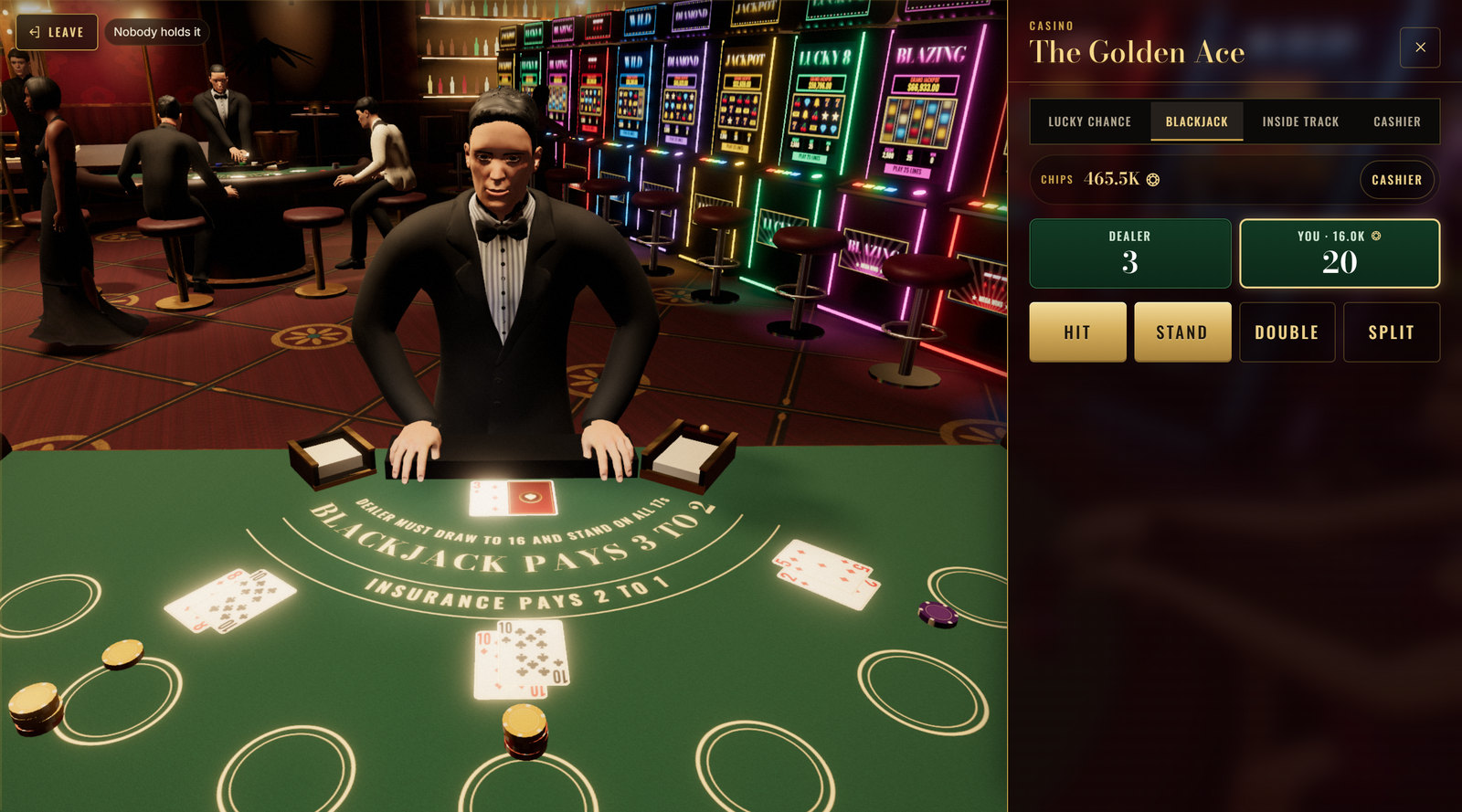 Blackjack at the Golden Ace